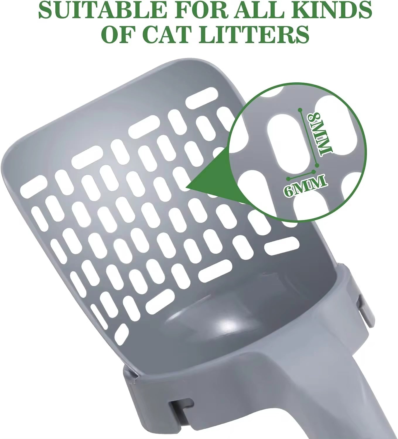 CleanScoop Cat Litter Shovel - With Refill Bags for Easy Waste Disposal & Self-Cleaning Litter Box