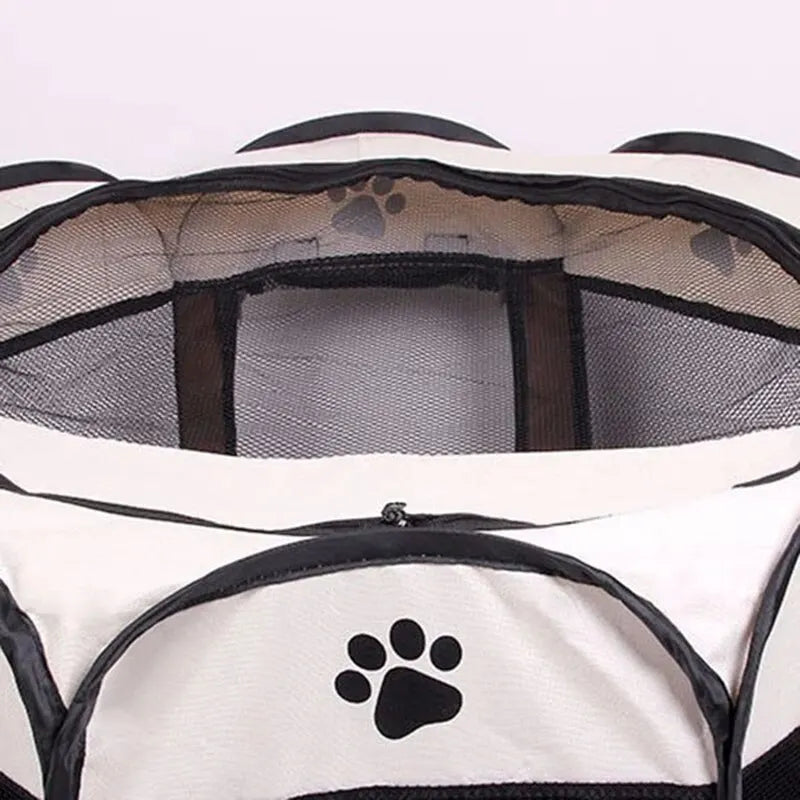 PetMate Portable Foldable Tent Kennel - Octagonal Fence & Puppy Shelter for Dogs & Cats