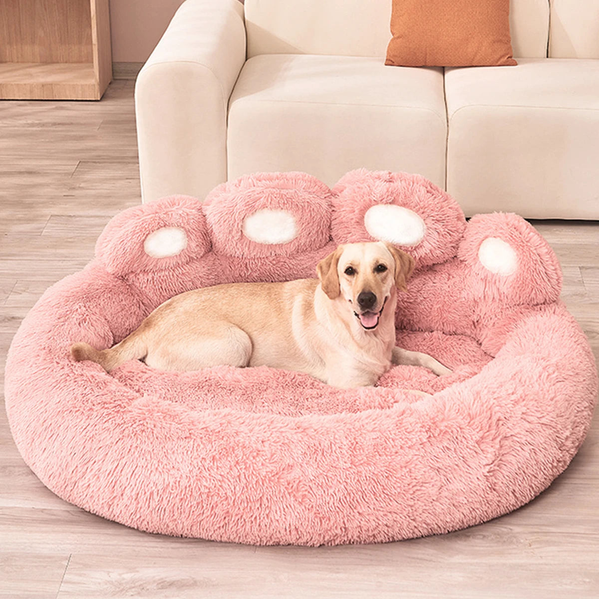 CozyNest Pet Sofa Bed - Warm Plush Dog Bed for Small to Medium Dogs & Cats, Washable & Comfortable