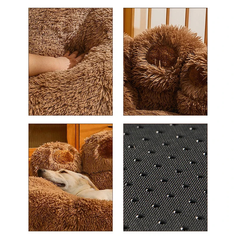 CozyNest Pet Sofa Bed - Warm Plush Dog Bed for Small to Medium Dogs & Cats, Washable & Comfortable