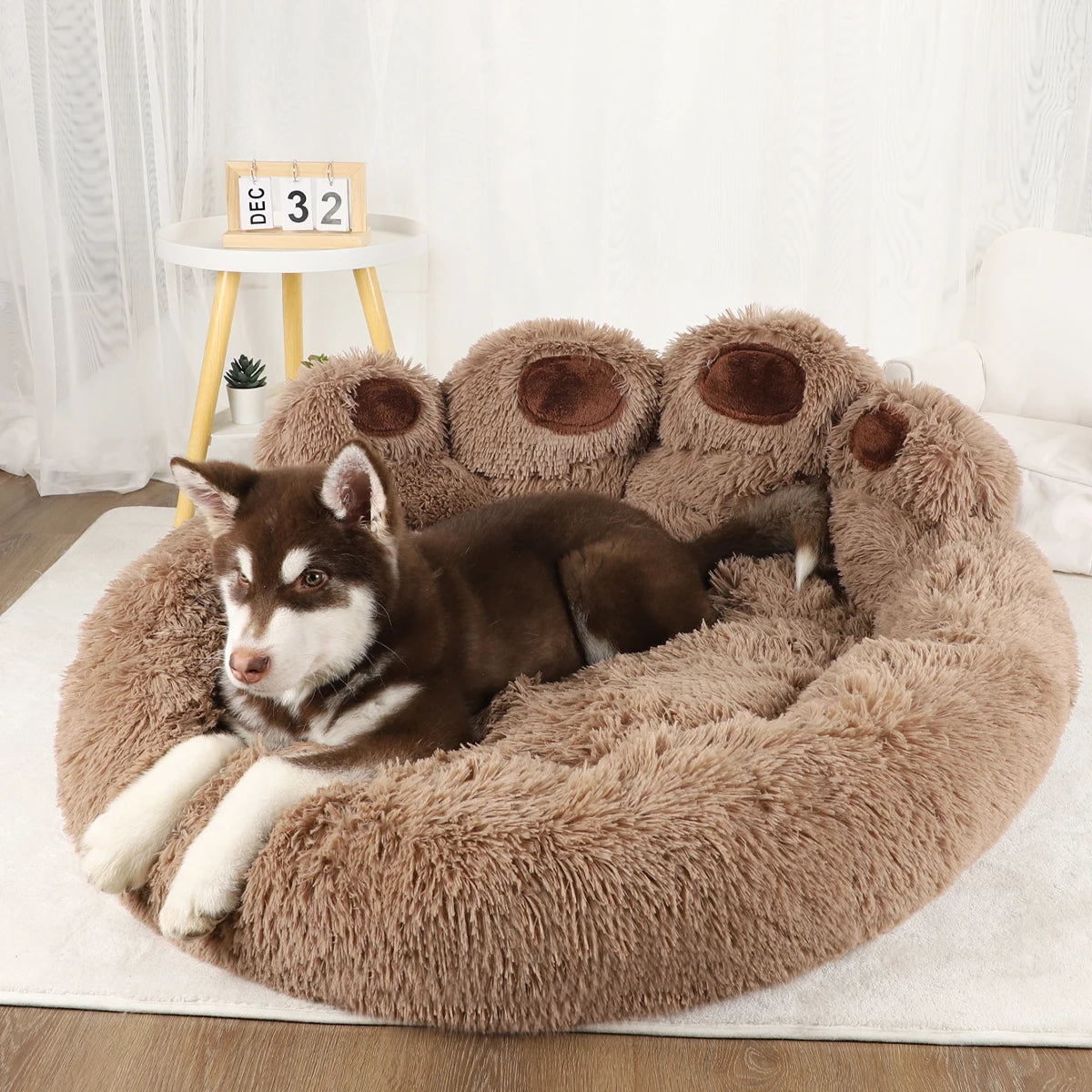 CozyNest Pet Sofa Bed - Warm Plush Dog Bed for Small to Medium Dogs & Cats, Washable & Comfortable